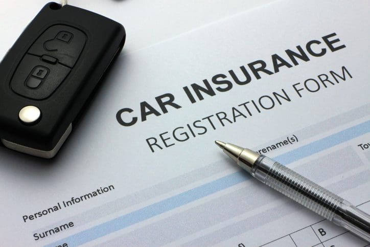 Gill Insurance | Blank car insurance forms with generic car keys in shot.