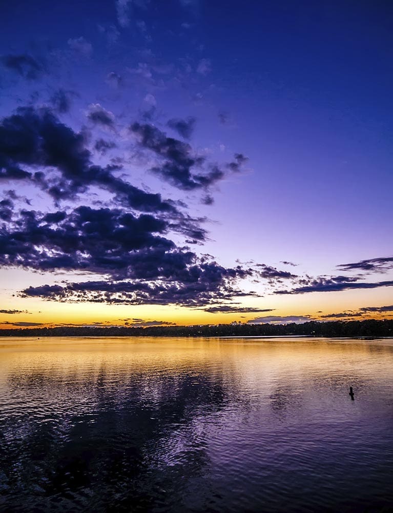 sunset at lake wylie